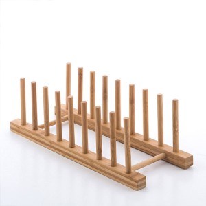 Teller-Halter natürlich Bambus 34 x 12,5 x 12 cm |  Weiteres Zubehö...