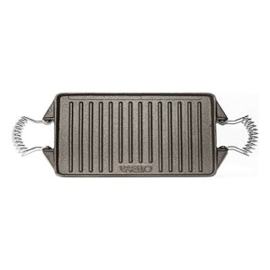 Grillplatte Vaello rechteckig Grau Gusseisen (27 x 21 cm) |  Pfanne...