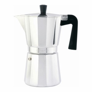 Italienische Kaffeemaschine Oroley Aluminium 6 Tassen Silberfarben ...