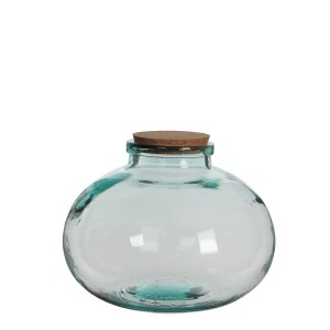 Glasbehälter Mica Decorations Olly rund Kork Stöpsel Dekorativ Kris...