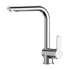 Mischbatterie EDM 01126 Calella Silberfarben Edelstahl Messing Zink...