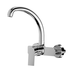 Mischbatterie EDM 01135 Cascais Silberfarben Edelstahl Messing Zink...