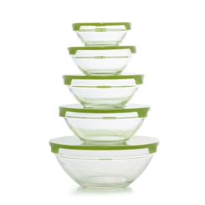 5 Lunchbox-Set Glass EH Blau Durchsichtig |  Brotdosen, Lebensmitte...