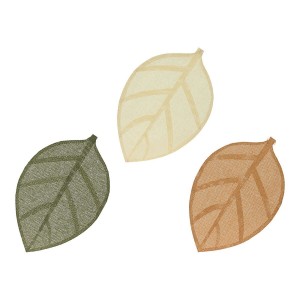Untersetzer EDM Naturfaser 30 x 46,5 cm Pflanzenblatt |  Untersetze...