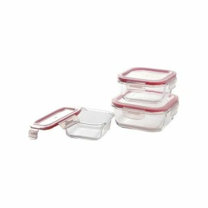 Lunchbox-Set Bergner Walking Anywhere Borosilikatglas cuadradas kar...