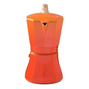 Italienische Kaffeemaschine Oroley Petra Orange Aluminium 6 Tassen ...