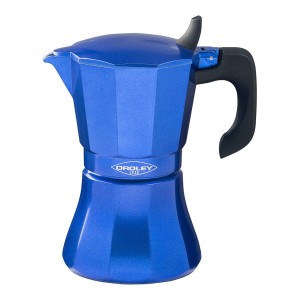 Italienische Kaffeemaschine Oroley Petra Blau Aluminium 9 Tassen | ...