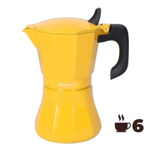 Italienische Kaffeemaschine Oroley Petra Senf Aluminium 6 Tassen | ...