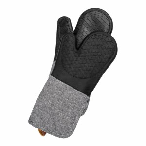 Backofenhandschuh Wenko Ada 55041100 Silikon Grau |  Küchentextilie...