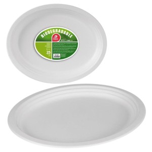 Geschirr-Set Best Products Green Zuckerrohr ø 32 cm Biologisch abba...