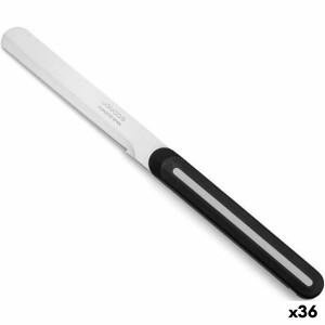 Buttermesser Arcos Schwarz Weiß 10 cm Edelstahl (36 Stück) |  Messe...