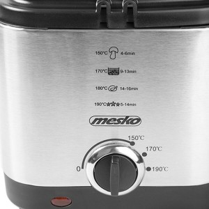 Fritteuse Mesko MS 4910 Schwarz Silberfarben 900 W 1,5 L |  Fritteu...