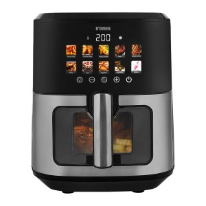 Heißluftfritteuse N'oveen AF770 Schwarz Silberfarben 1700 W 6,5 L |...