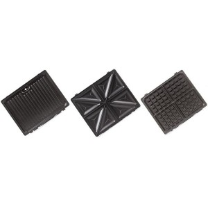 Sandwichmaker Ravanson OP-7050 Schwarz Silberfarben 1200 W |  Sandw...