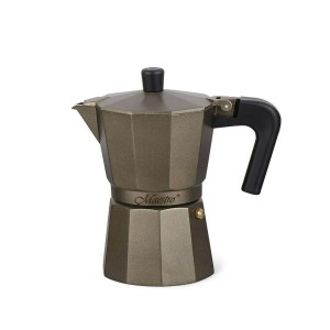 Italienische Kaffeemaschine Feel Maestro MR-1666-6-BROWN Schwarz Br...