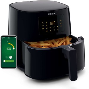 Heißluftfritteuse Philips HD9280/70 Schwarz Silberfarben 2000 W 6,2...