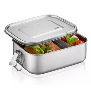 Lunchbox Gefu G-12735 Silberfarben Edelstahl Silizium |  Brotdosen,...