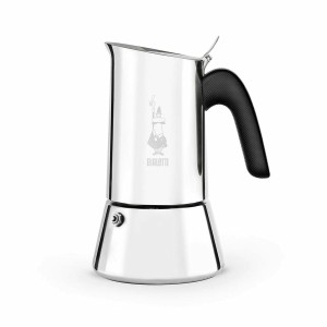 Italienische Kaffeemaschine Bialetti Venus box Silberfarben Edelsta...