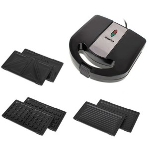 Sandwichmaker Adler MS 3045 Schwarz 1000 W |  Sandwich-Toaster   | ...