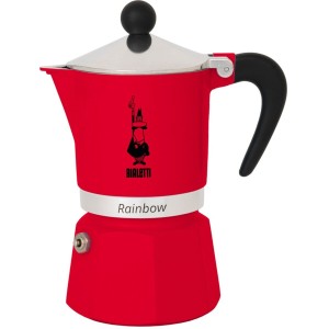 Italienische Kaffeemaschine Bialetti Rainbow Rot Aluminium 60 ml | ...