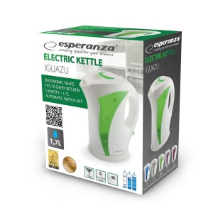 Kettle Esperanza EKK018G White Green Multicolour Plastic 2200 W 1,7...
