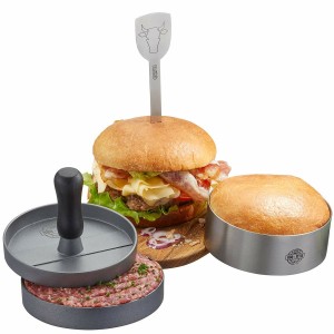 Burgerpresse Gefu G-89494 3 Stücke Silberfarben Aluminium Stahl |  ...