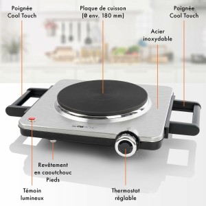 Elektrische Heizplatte Clatronic EKP 3788 1500 W |  Kochplatten   |...