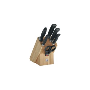 Küchenmesserset und Halterung Zwilling 35068-002-0 Schwarz Stahl Ba...