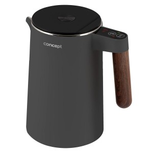 Wasserkocher Concept RK3305 Dunkelgrau Holz 1850-2200 W 1,5 L |  Wa...