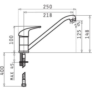 Kitchen Tap Pyramis 090 923 401 Vanille Edelstahl Granit |  Wasserh...