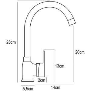 Kitchen Tap Pyramis 090 923 501 Vanille |  Wasserhähne   | Chef Up