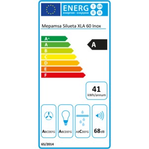 Konventioneller Rauchfang Mepamsa Silueta XLA 60 cm 590 m³/h 200W A...