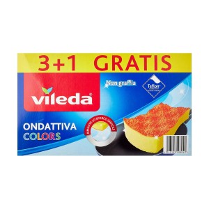 Scheuerschwamm Vileda 169492 Gelb Blau grün Orange Rosa Polyurethan...