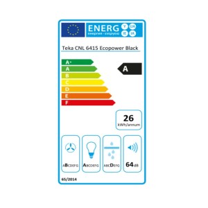 Conventional Hood Teka CNL6415BK 60 cm 385 m3/h 64 dB 110W |  Hoods...