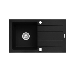 Einfachspülbecken Maidsinks 1B 1D Karbon 76 x 44 cm |  Waschbecken ...