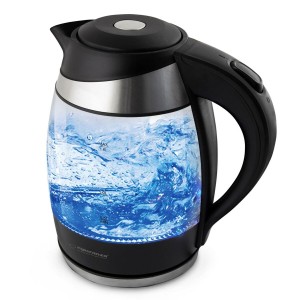 Wasserkocher mit Elektrischer Teekanne Esperanza EKK009 Schwarz Gla...
