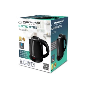 Wasserkocher Esperanza EKK128K Schwarz Edelstahl Kunststoff 1350 W ...