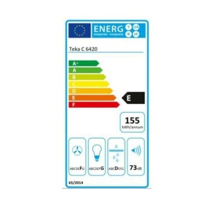 Konventioneller Rauchfang Teka 40465532 60 cm 375 m3/h 73 dB 316W S...