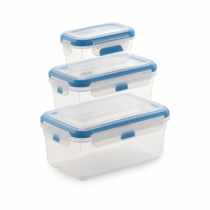 3 Lunchbox-Set SP Berner super lock rechteckig Durchsichtig Kunstst...