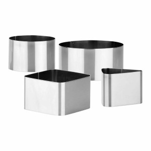 Anrichte-Form Tescoma Grandchef Grau Metall Edelstahl (4 Stück) |  ...