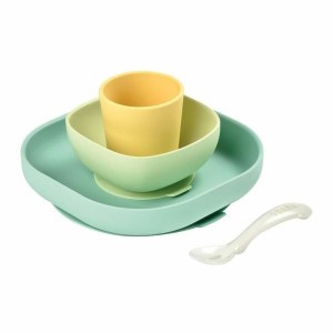 Geschirr-Set Béaba 913436 4 Stücke Silikon |  Messer und Schleifste...