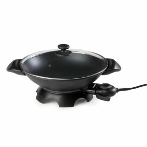Wok Pfanne DOMO DO-8708W 2000 W 5 L Schwarz |  Pfannen und Töpfe   ...
