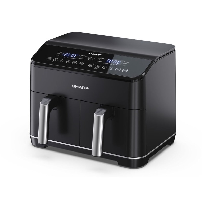 Heißluftfritteuse Sharp 32598229 Schwarz 1800 W 8 L | Fritteusen ... Heißluftfritteuse Sharp 32598229 Schwarz 1800 W 8 L | Fritteusen ...