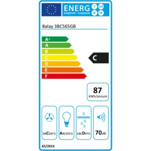 Konventioneller Rauchfang Balay 3BC565GB 60 cm 530 m3/h 70 dB 216W ...