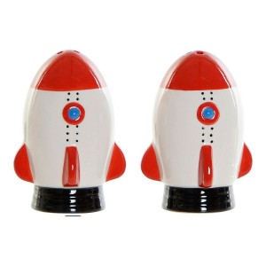 Salt Shaker with Lid DKD Home Decor White Red Dolomite 6,5 x 7 x 9 ...