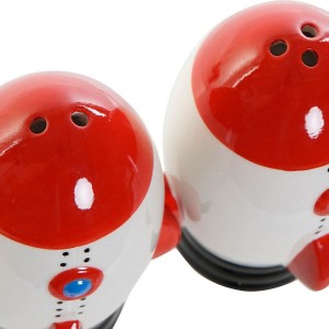 Salt Shaker with Lid DKD Home Decor White Red Dolomite 6,5 x 7 x 9 ...