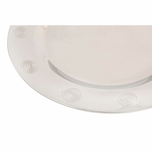 Flacher Teller DKD Home Decor Edelstahl Kunststoff Silberfarben 30 ...