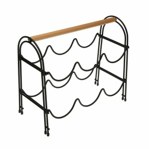 Flaschenregal Versa Metall Holz Stahl (14 x 27,5 x 32,7 cm) |  Flas...