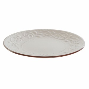 Flad plade DKD Home Decor Beige Braun Steingut (21 x 21 x 2.5 cm) |...