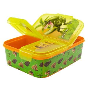 Brotdose mit Besteckfach Stor Dinosaur (6,7 x 16,5 x 19,5 cm) |  Br...
